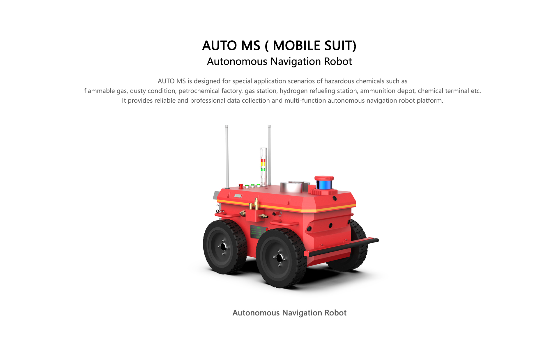 YUHESEN explosion-proof mobile robot AUTO MS ex proof robot