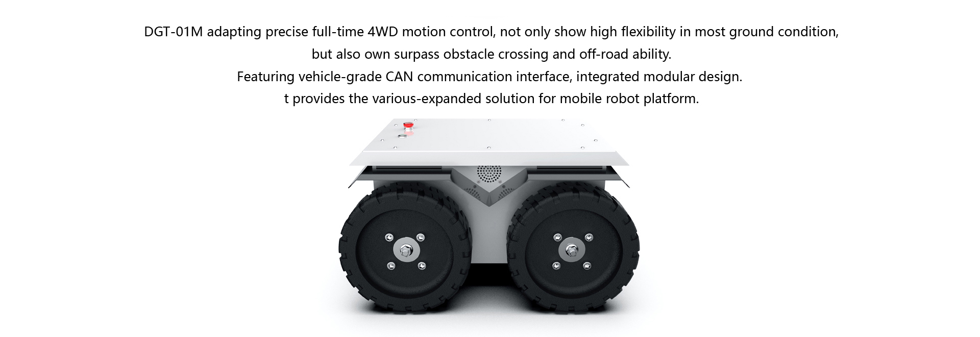 YUHESEN differential steering UGV DGT-01M 4 wheel drive robot