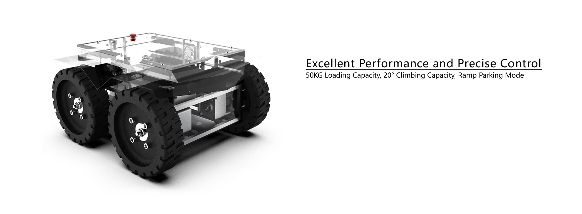 YUHESEN differential steering UGV DGT-01M skid steer robot