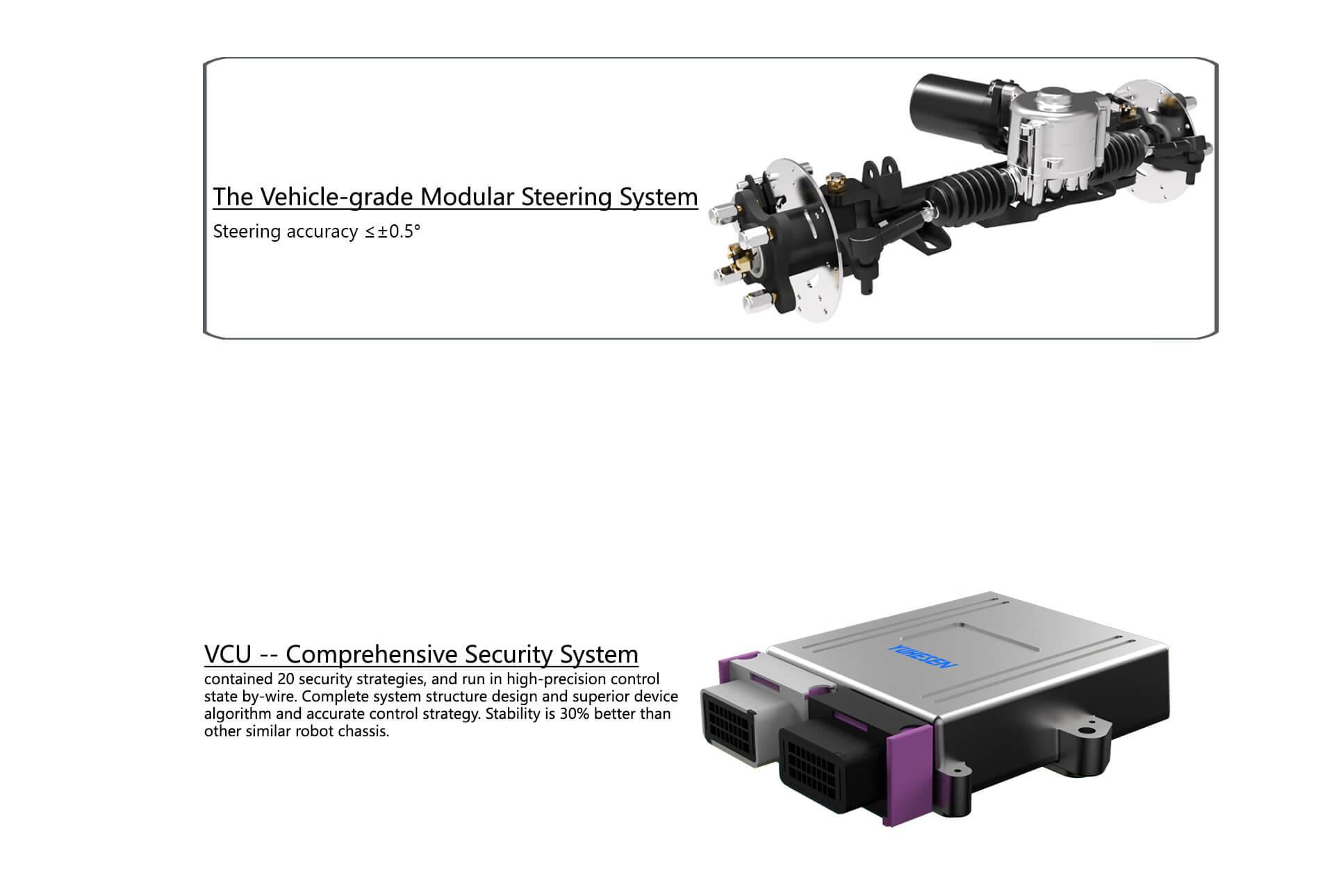 YUHESEN Ackermann steering UGV FR-09 Pro unmanned ground vehicle